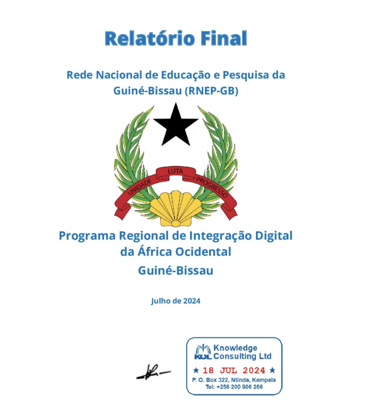 Relatório Final da Rede Nacional de Educação e Pesquisa da Guiné-Bissau (RNEP-GB)