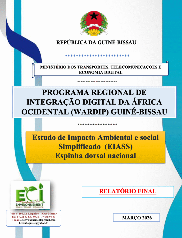 Estudo de Impacto Ambiental e social Simplificado (EIASS) Espinha dorsal nacional