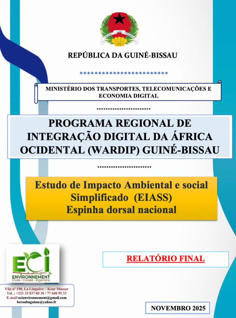 Estudo de Impacto Ambiental e social Simplificado (EIASS) Espinha dorsal nacional